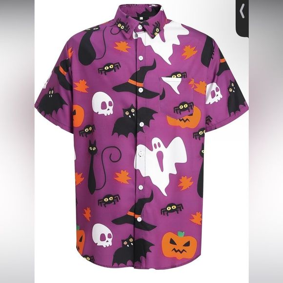Amazon Other - Men Button Up Shirt, Short Sleeve Fun Beach Printed Button Down Hawaiian Shirts
